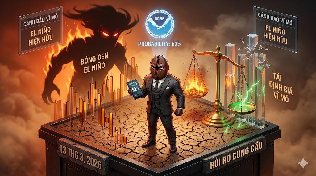 Bóng đen El Niño thức giấc: NOAA nâng xác suất lên 62%, cấu trúc cung cầu vĩ mô đối mặt rủi ro tái định giá